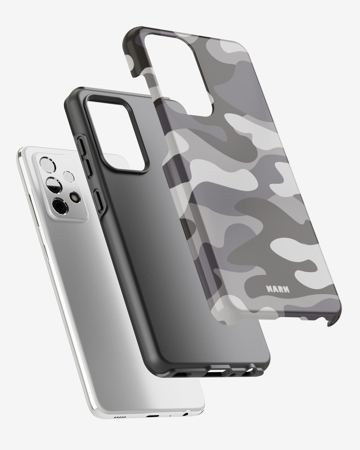 Samsung Galaxy A52 / A52s 5G Tough Case – Grey Camo - View 2