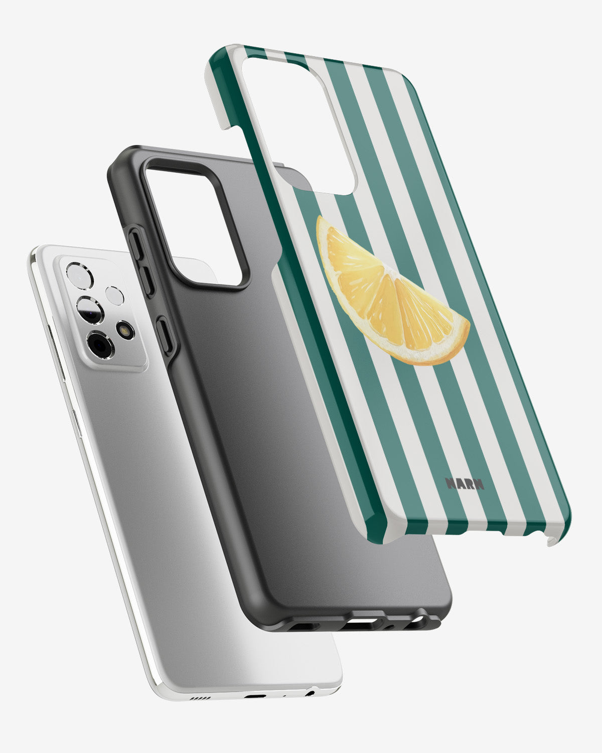 Samsung Galaxy A52 / A52s 5G Tough Case – Lemon Stripes - View 2