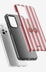 Samsung Galaxy A52 / A52s 5G Tough Case – Cherry Stripes - View 2