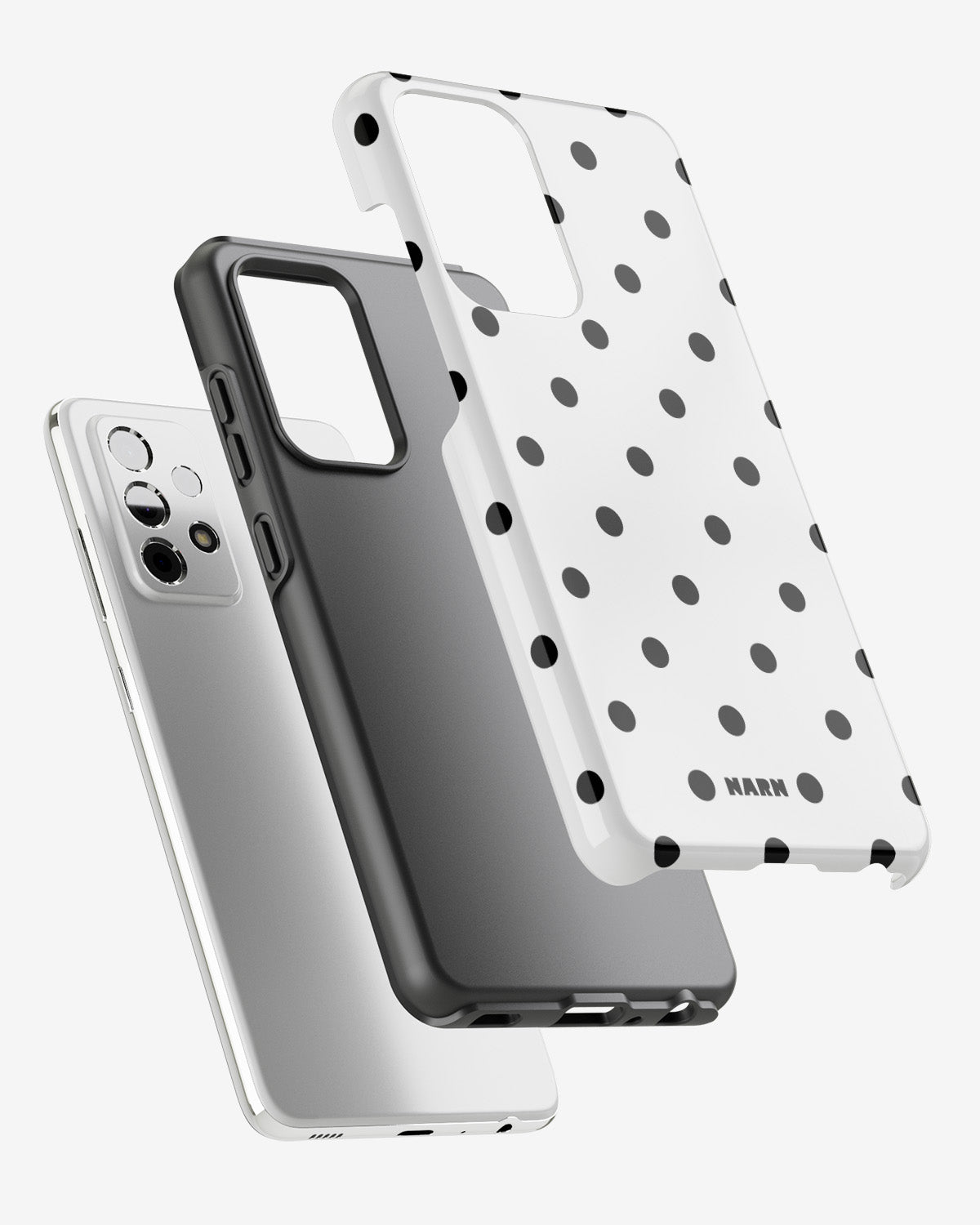 Samsung Galaxy A52 / A52s 5G Tough Case – Mono Dots - View 2