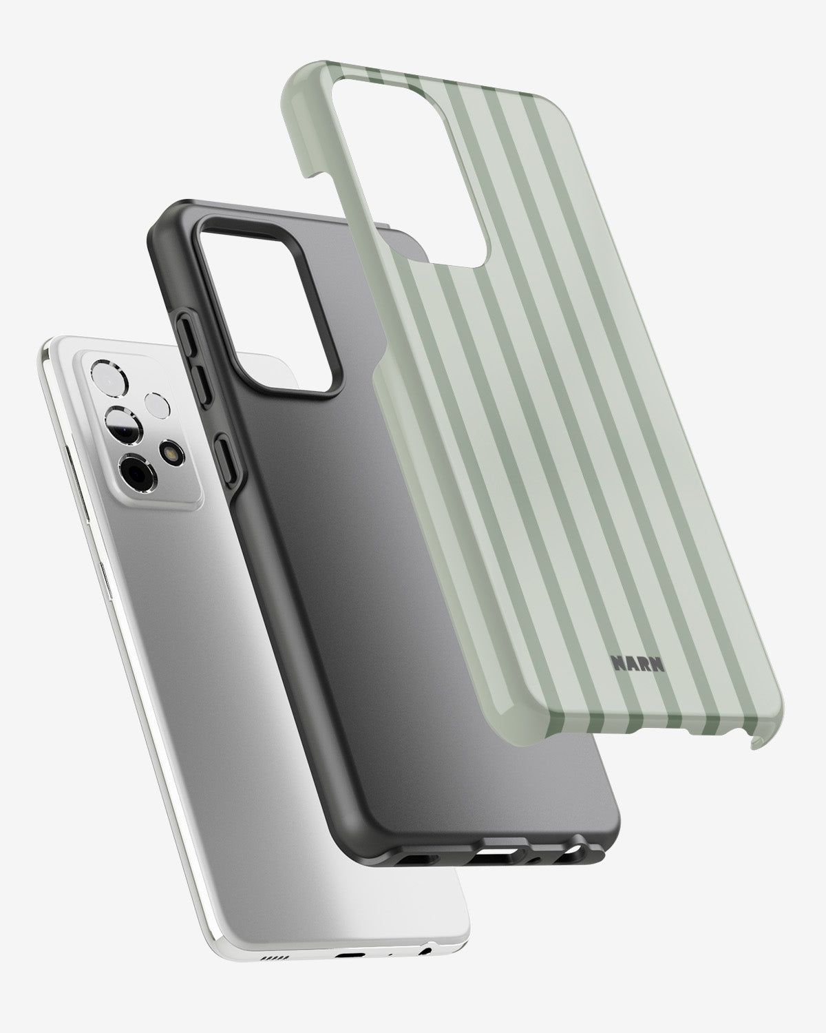 Samsung Galaxy A52 / A52s 5G Tough Case – Sage Stripes - View 2