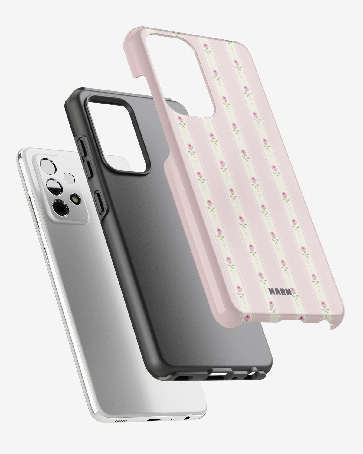 Samsung Galaxy A52 / A52s 5G Tough Case – Rose Lines - View 2