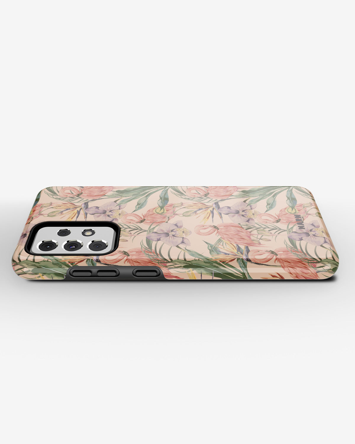 Samsung Galaxy A52 / A52s 5G Tough Case – Flamingos & Flowers - View 3