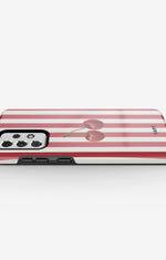 Samsung Galaxy A52 / A52s 5G Tough Case – Cherry Stripes - View 3