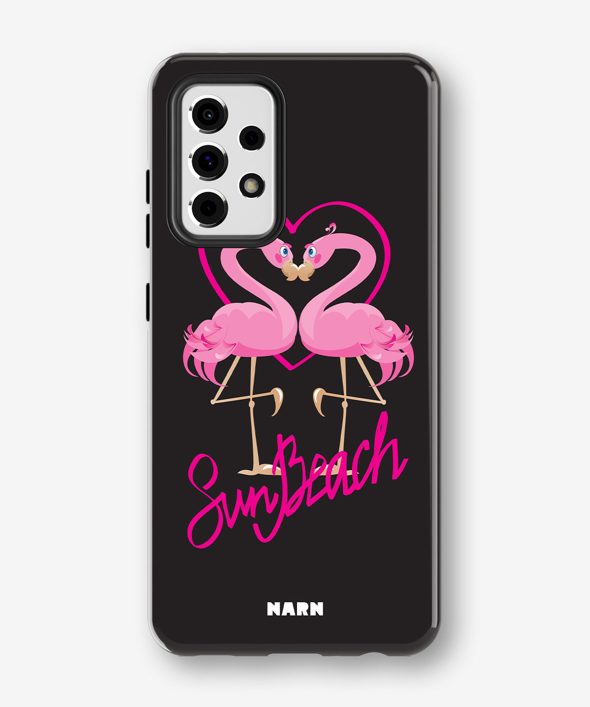 Samsung Galaxy A33 5G Tough Case – Beach Flamingo - View 1