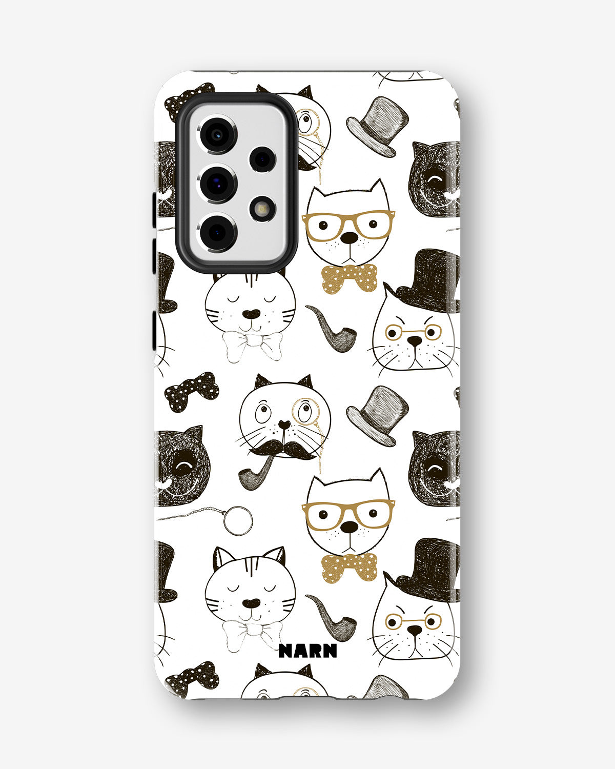 Samsung Galaxy A33 5G Tough Case – Cartoon Cats - View 1