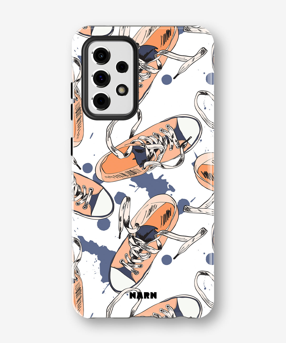 Samsung Galaxy A33 5G Tough Case – Apricot Sneakers - View 1