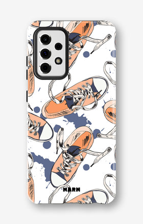 Samsung Galaxy A33 5G Tough Case – Apricot Sneakers - View 1