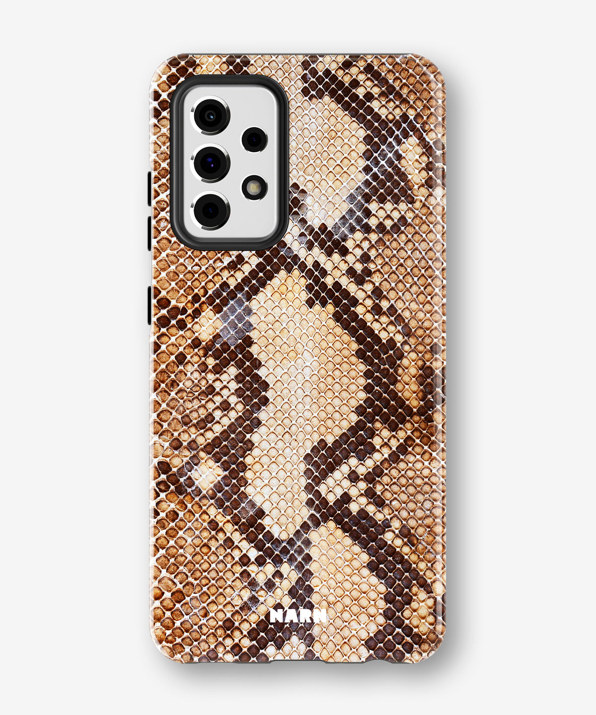 Samsung Galaxy A33 5G Tough Case – Brown Snakeskin - View 1