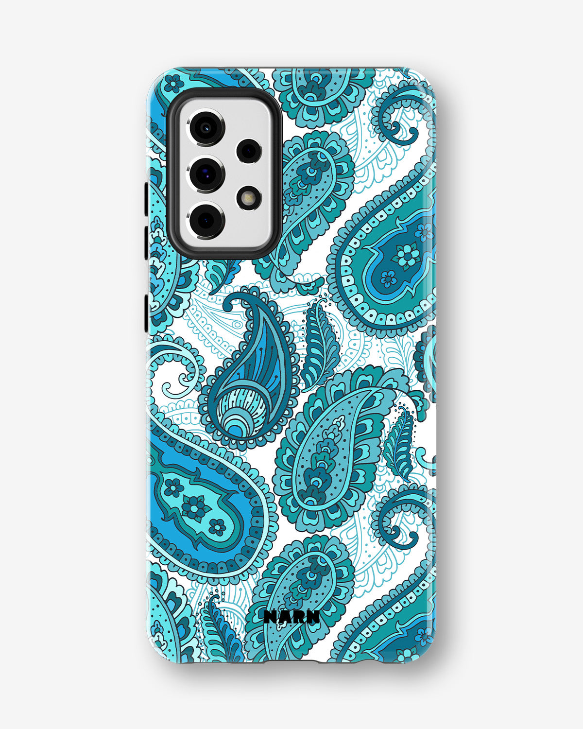 Samsung Galaxy A33 5G Tough Case – Turquoise Paisley - View 1