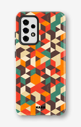 Samsung Galaxy A33 5G Tough Case – Retro Geometric - View 1