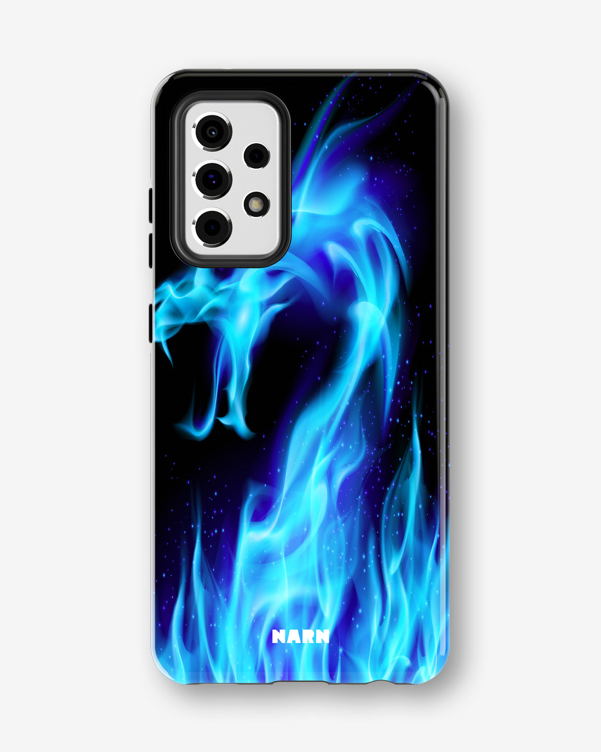 Samsung Galaxy A33 5G Tough Case – Blue Flames Dragon - View 1
