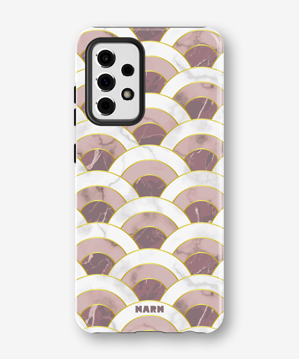 Samsung Galaxy A33 5G Tough Case – Pink Marble Waves - View 1