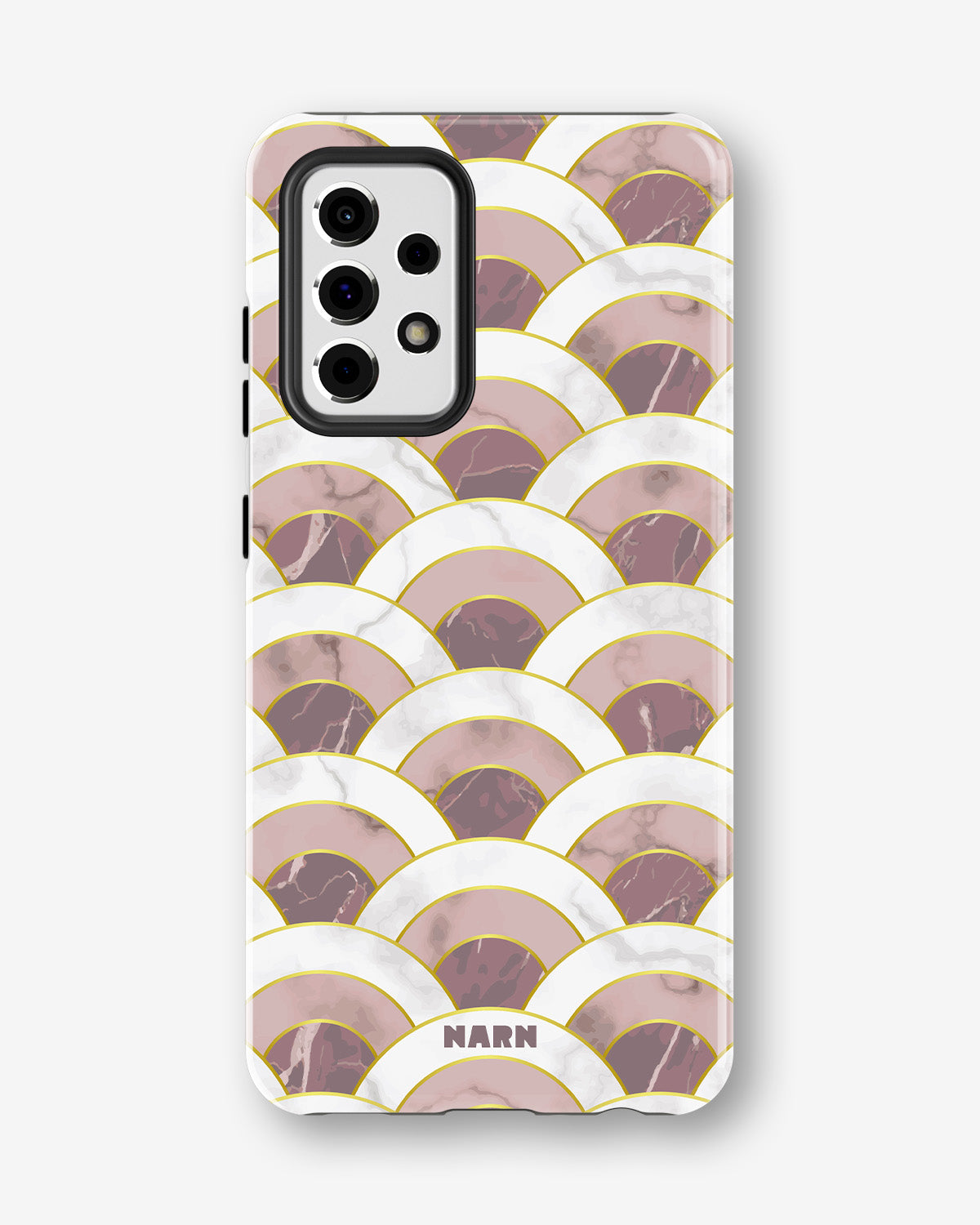 Samsung Galaxy A33 5G Tough Case – Pink Marble Waves - View 1