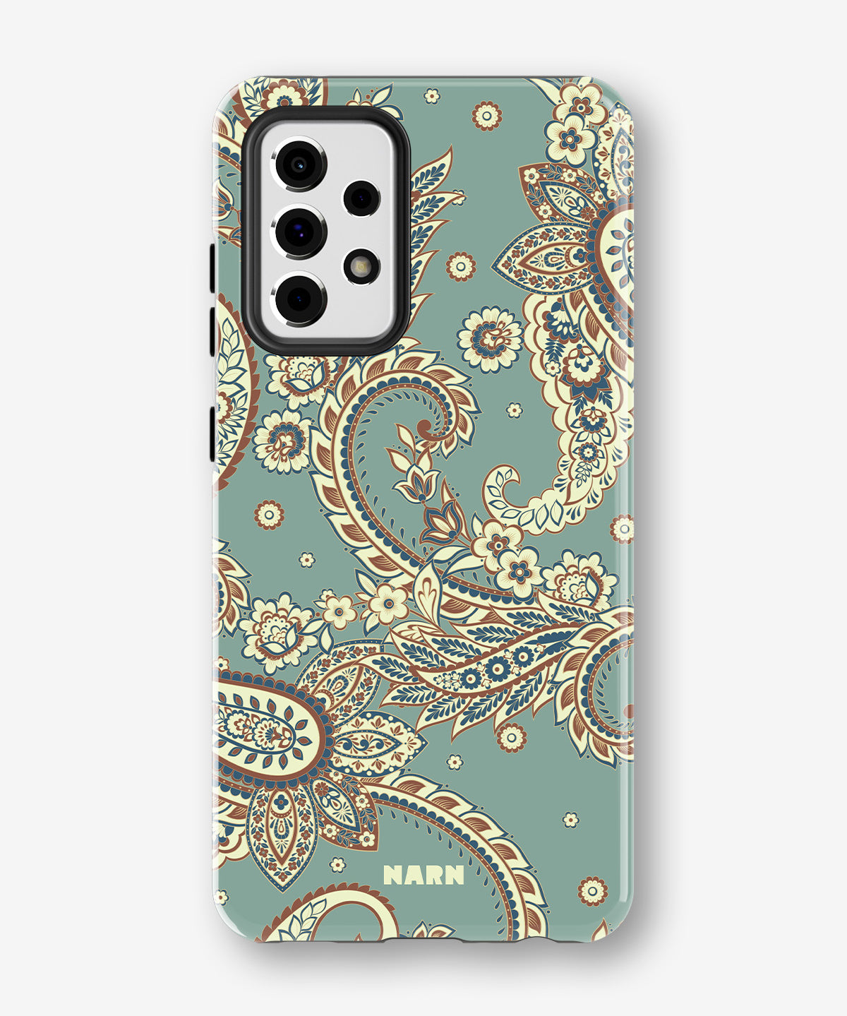 Samsung Galaxy A33 5G Tough Case – Paisley Green - View 1