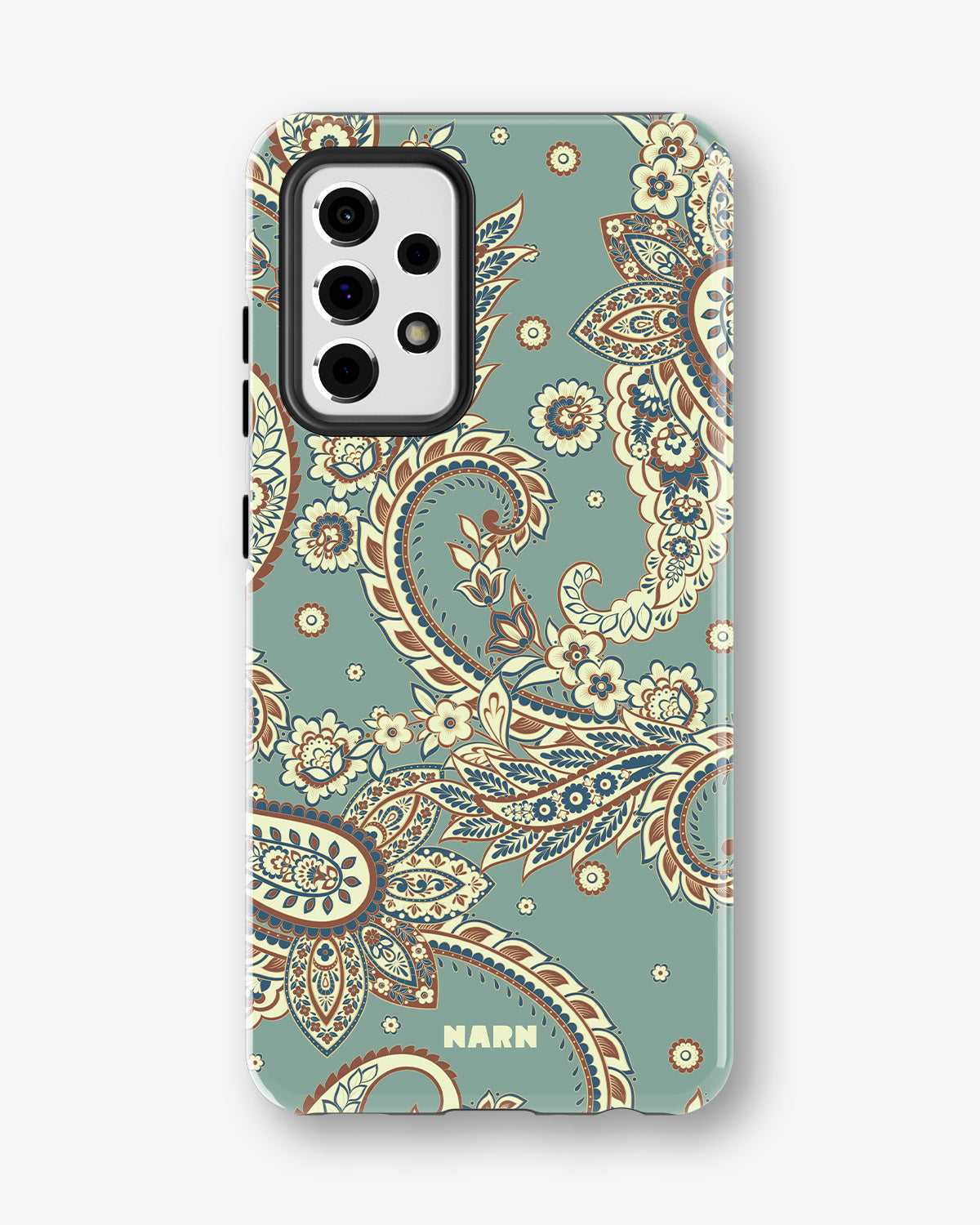 Samsung Galaxy A33 5G Tough Case – Paisley Green - View 1