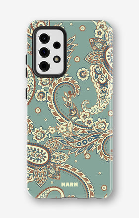 Samsung Galaxy A33 5G Tough Case – Paisley Green - View 1