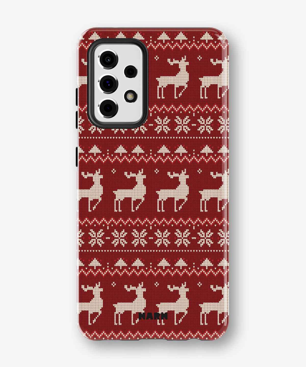 Samsung Galaxy A33 5G Tough Case – Reindeer Knit - View 1