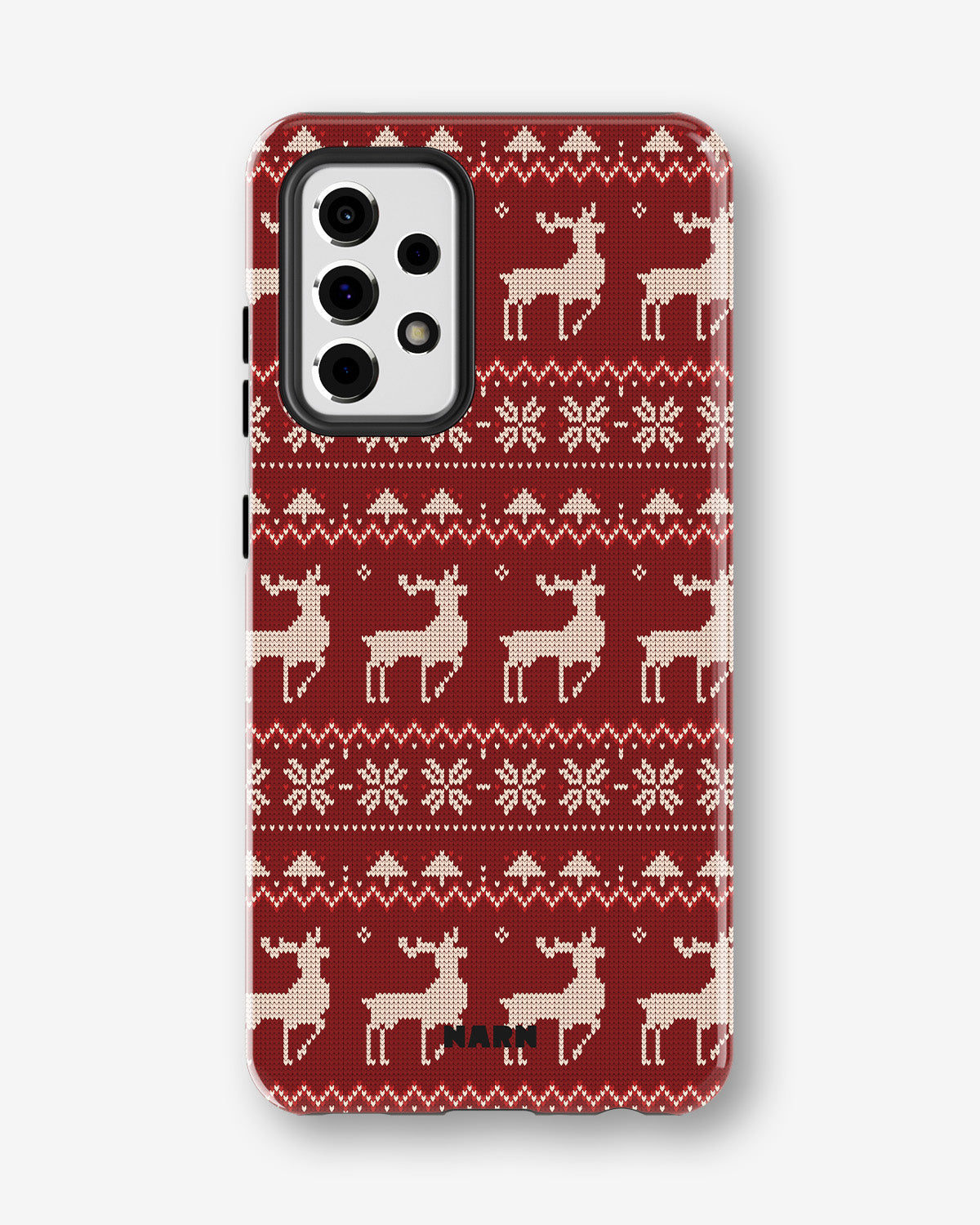 Samsung Galaxy A33 5G Tough Case – Reindeer Knit - View 1