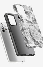 Samsung Galaxy A33 5G Tough Case – Black & White Bloom - View 2