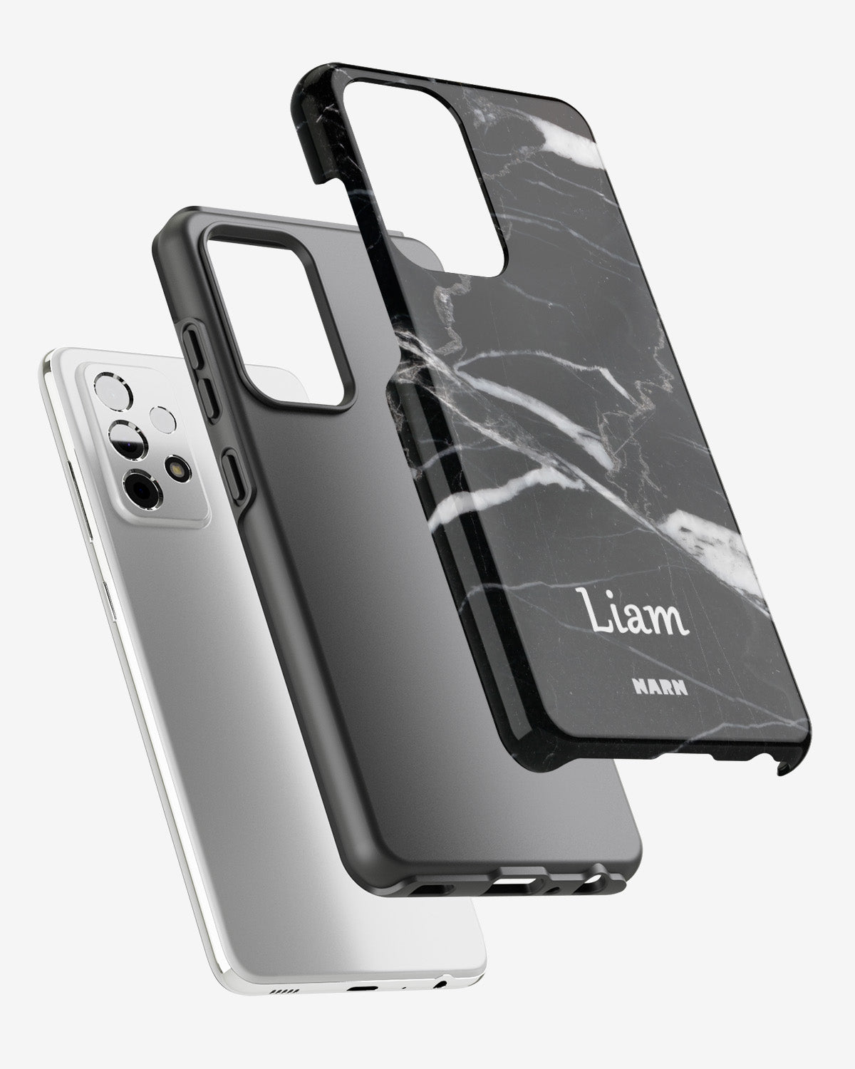 Samsung Galaxy A33 5G Tough Case – Custom - Black Marble - View 2