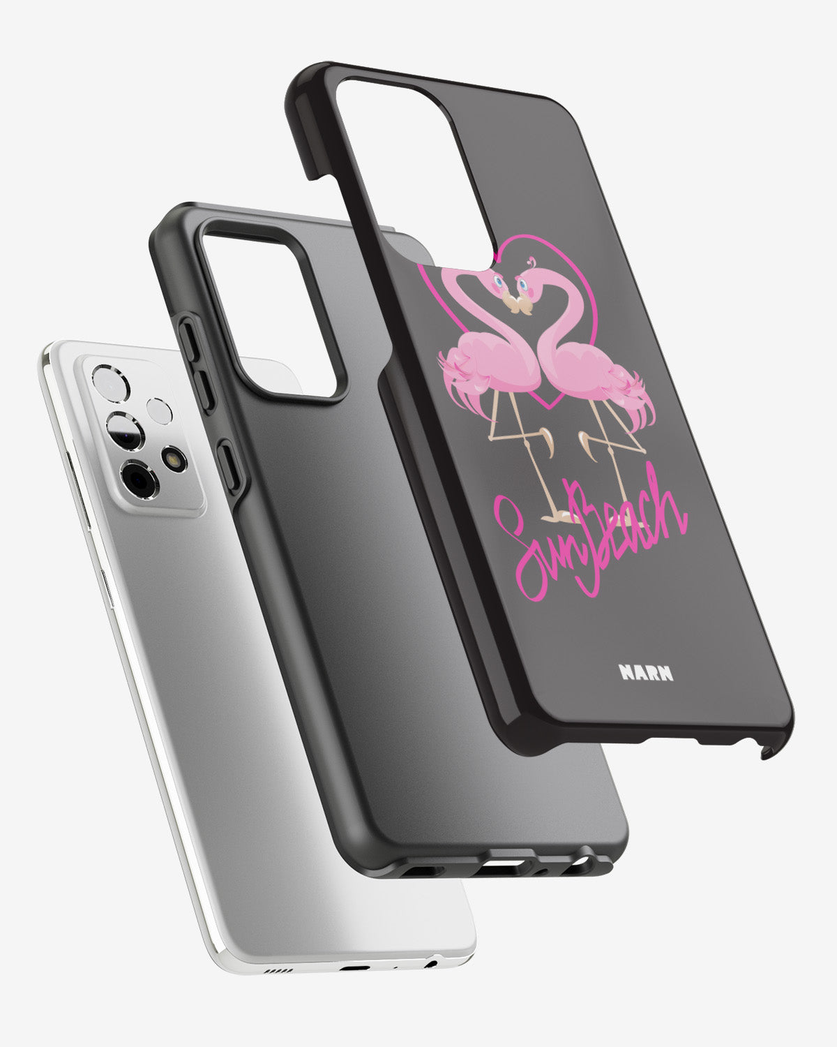 Samsung Galaxy A33 5G Tough Case – Beach Flamingo - View 2