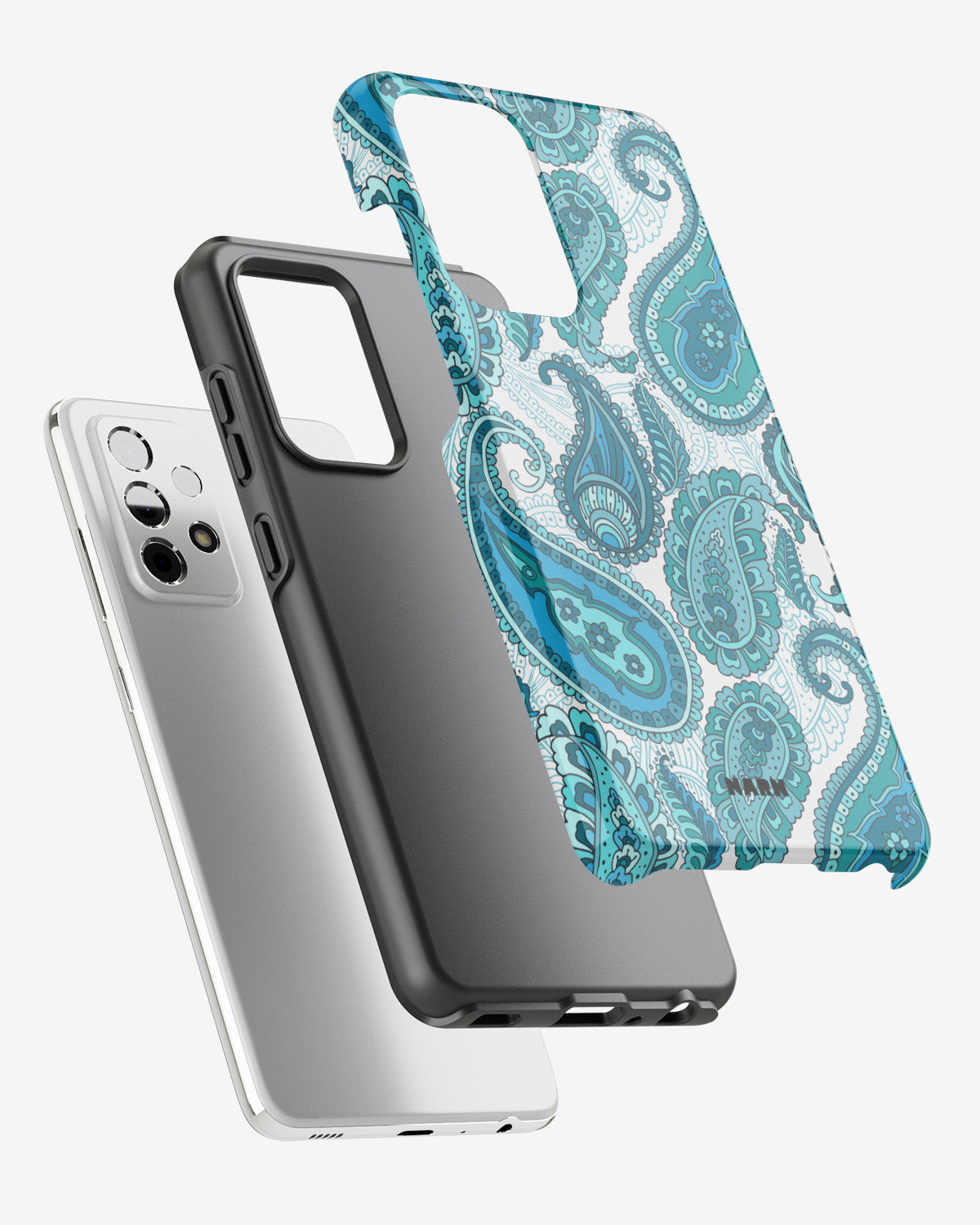 Samsung Galaxy A33 5G Tough Case – Turquoise Paisley - View 2