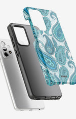 Samsung Galaxy A33 5G Tough Case – Turquoise Paisley - View 2