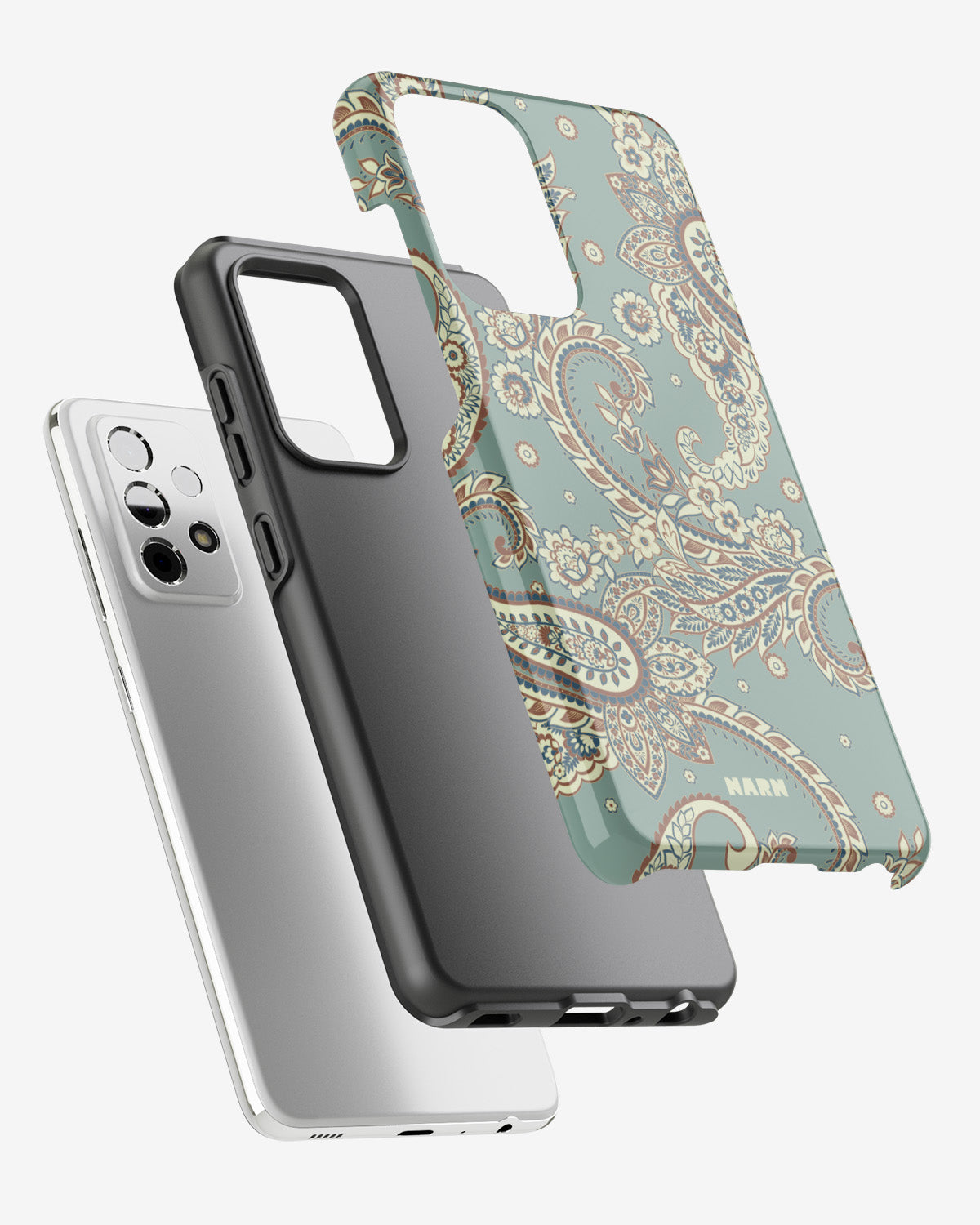 Samsung Galaxy A33 5G Tough Case – Paisley Green - View 2