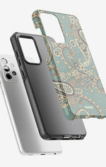 Samsung Galaxy A33 5G Tough Case – Paisley Green - View 2