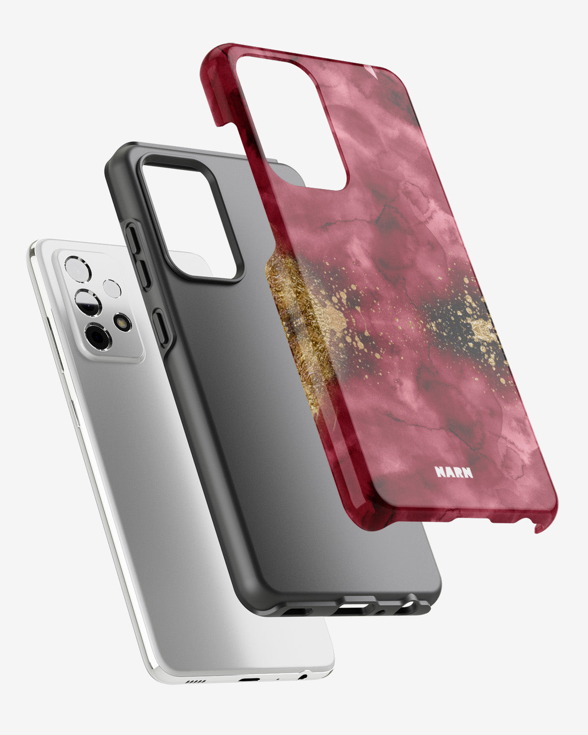 Samsung Galaxy A33 5G Tough Case – Burgendy Shimmer - View 2