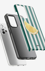Samsung Galaxy A33 5G Tough Case – Lemon Stripes - View 2