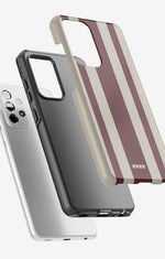 Samsung Galaxy A33 5G Tough Case – Bordeaux Stripe - View 2