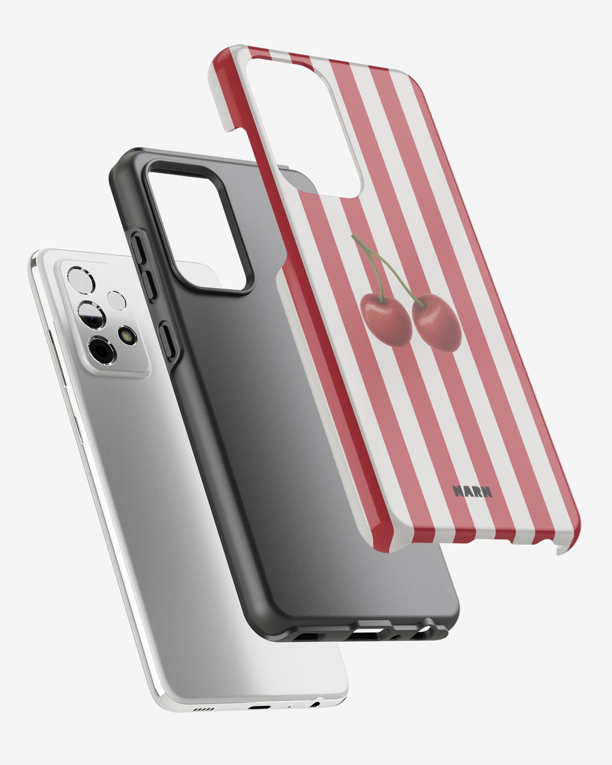 Samsung Galaxy A33 5G Tough Case – Cherry Stripes - View 2