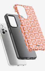 Samsung Galaxy A33 5G Tough Case – Peach Petals - View 2