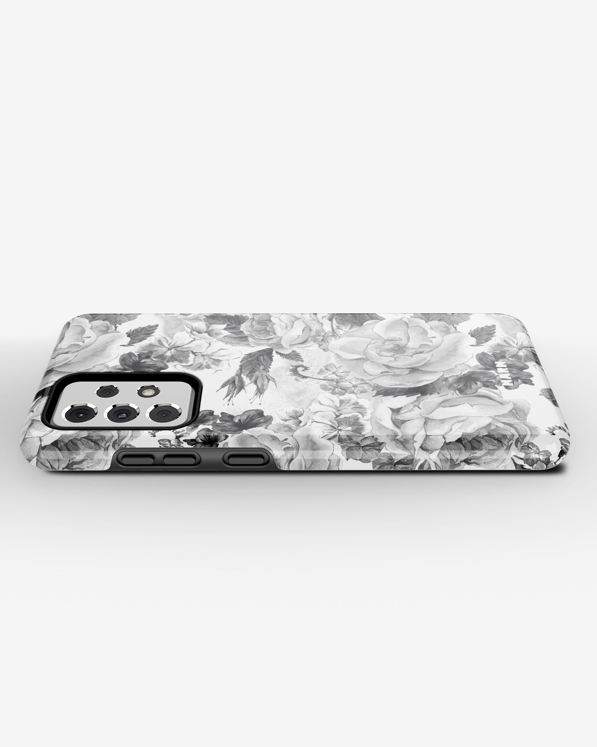 Samsung Galaxy A33 5G Tough Case – Black & White Bloom - View 3