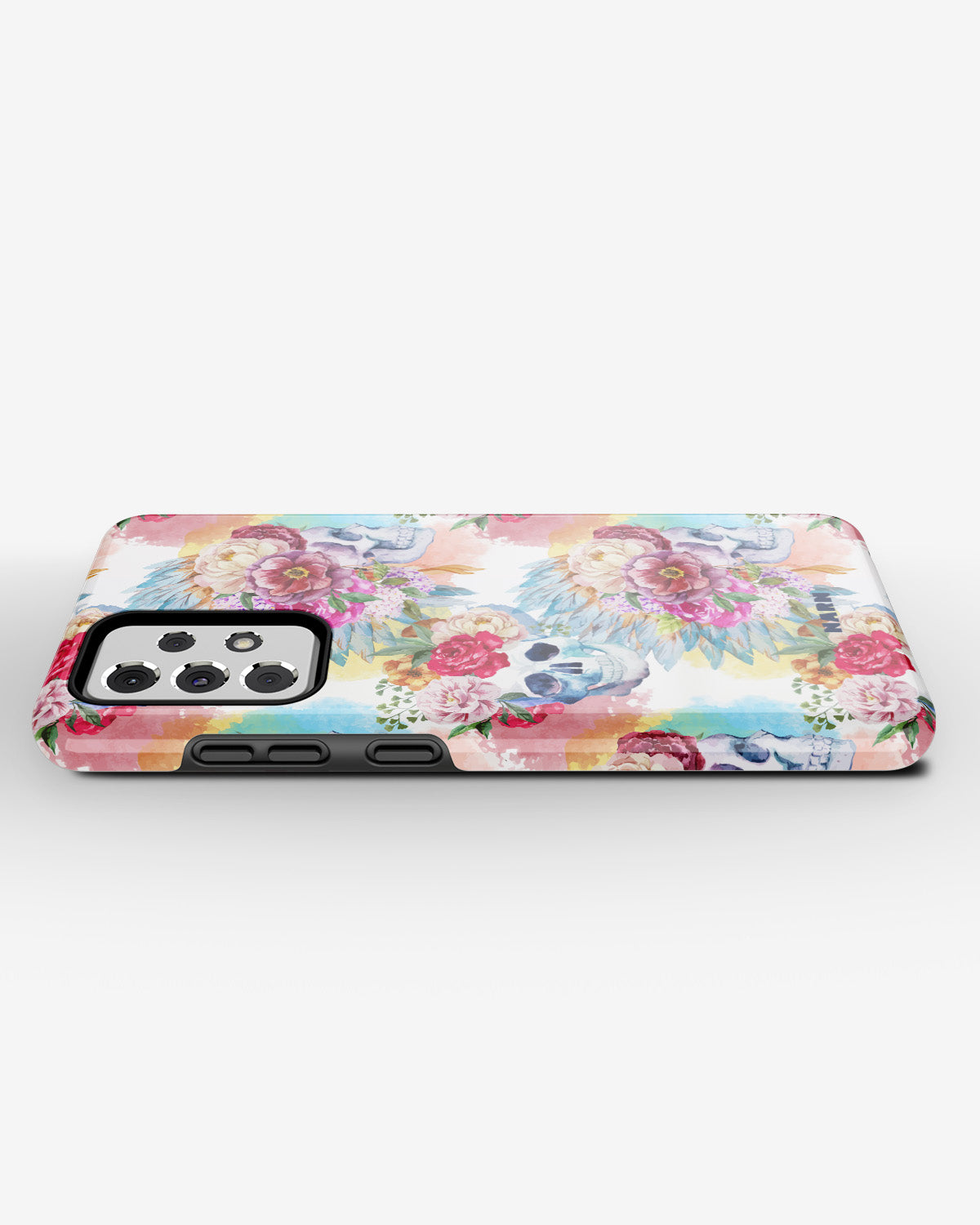 Samsung Galaxy A33 5G Tough Case – Flowered Skulls - View 3