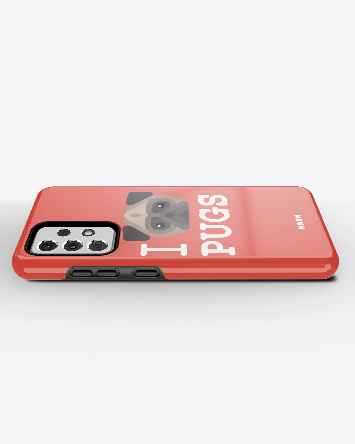Samsung Galaxy A33 5G Tough Case – I Love Pugs - View 3