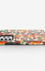 Samsung Galaxy A33 5G Tough Case – Retro Geometric - View 3