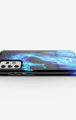 Samsung Galaxy A33 5G Tough Case – Blue Flames Dragon - View 3