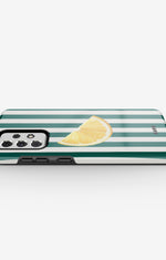 Samsung Galaxy A33 5G Tough Case – Lemon Stripes - View 3
