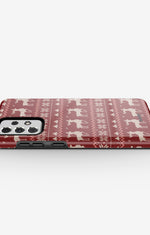 Samsung Galaxy A33 5G Tough Case – Reindeer Knit - View 3
