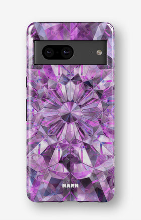Google Pixel 6a Tough Case – Lavender Crystals - View 1