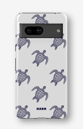 Google Pixel 6a Tough Case – Blue Turtles - View 1