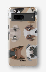 Google Pixel 6a Tough Case – Cute Dogs - View 1