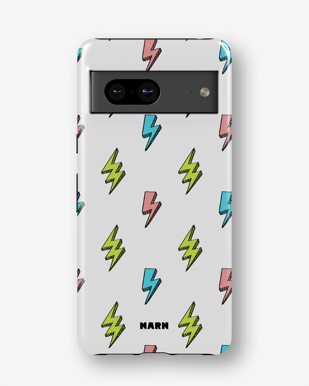 Google Pixel 6a Tough Case – Lightning Bolts - View 1