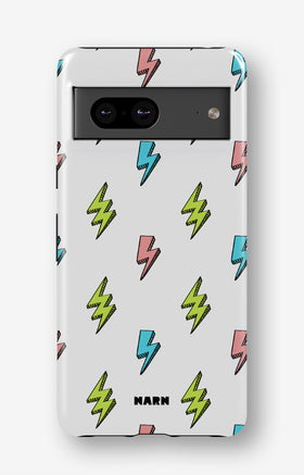 Google Pixel 6a Tough Case – Lightning Bolts - View 1