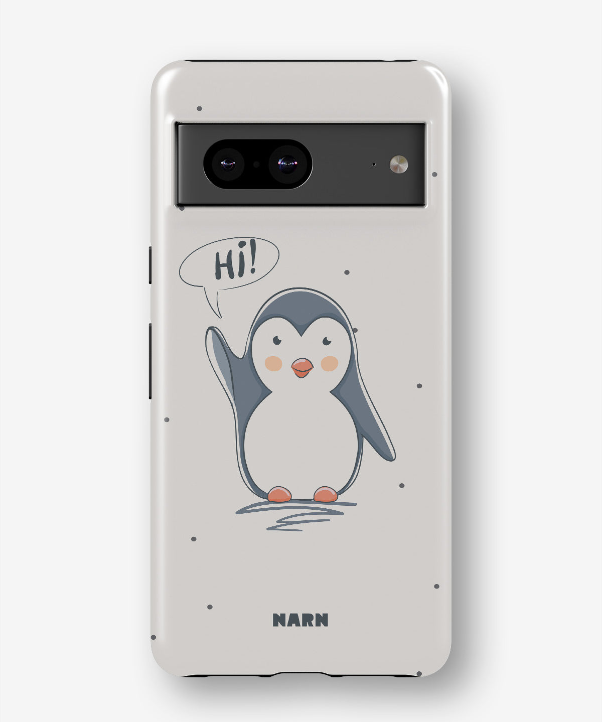 Google Pixel 6a Tough Case – Cute Penguin - View 1