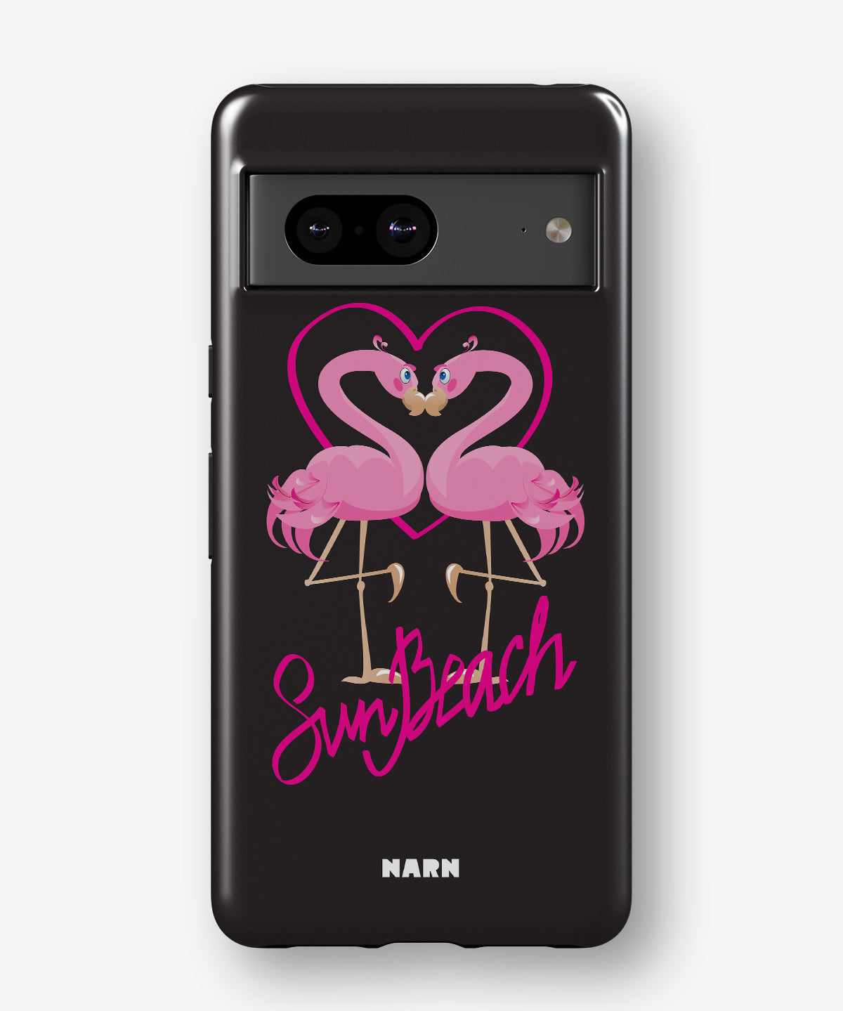 Google Pixel 6a Tough Case – Beach Flamingo - View 1