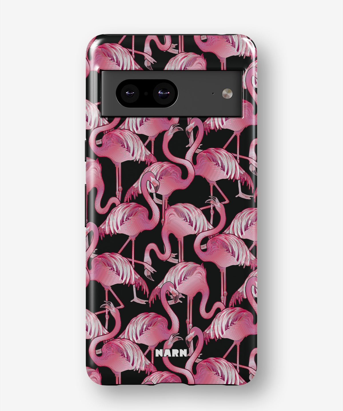 Google Pixel 6a Tough Case – Flamingos - View 1